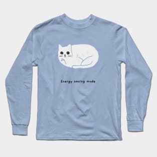 Energy saving mode (black caption) Long Sleeve T-Shirt